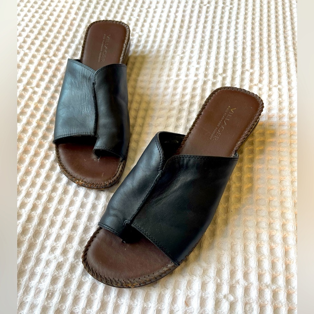 Black Sandals by Liz Claiborne Villager. Size 8.5